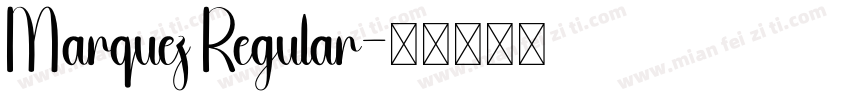 Marquez Regular字体转换
